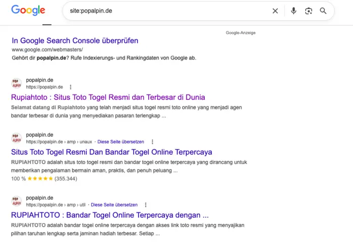 SEO Hack Screenshot